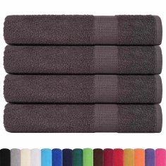Vidaxl Brisače 4 kos FROGN antracit 100x200 cm 100 % bombaž