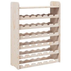 Vidaxl Stojalo za vino z zgornjo ploščo 67,5x25x87 cm trdna borovina