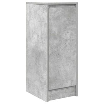 Vidaxl Komoda betonsko siva 29,5x34x76 cm inženirski les