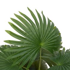 Vidaxl Umetna rastlina palme 9 listov 65 cm zelena