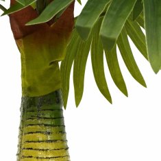 Vidaxl Umetna rastlina palme 9 listov 65 cm zelena