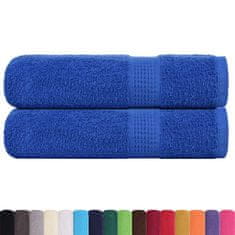 Vidaxl Brisače za tuširanje 2 kos modra 70x140 cm 360 g/m² 100% bombaž