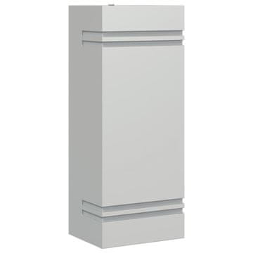 Vidaxl Zunanja stenska svetilka srebrna nerjaveče jeklo