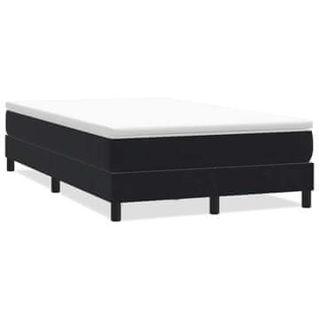 Vidaxl Box spring postelja brez vzmetnico črna 120x210 cm žamet