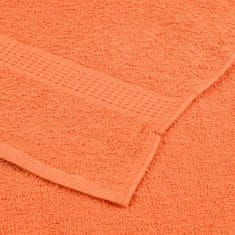 Vidaxl Brisače za roke 10 kos oranžna 50x100 cm 360 g/m² 100% bombaž
