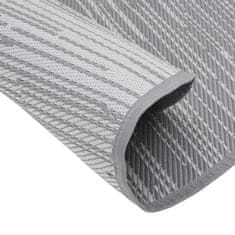 Vidaxl Zunanja preproga ARAKIL siva Ø200 cm PP