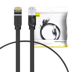 MojPlanet Cat 6 UTP Ethernet RJ45 Cable Flat 0,5m črna