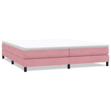 Vidaxl Box Spring postelja brez vzmetnico roza 200x210 cm Velvet