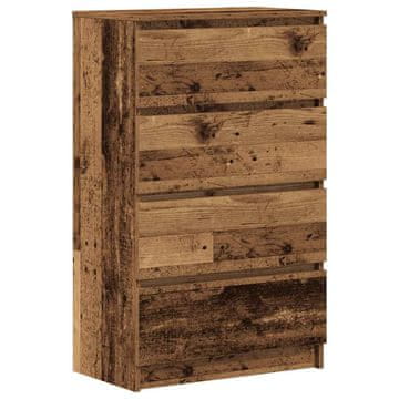 Vidaxl Bivak Stari les 60x35x98,5 cm Inženirski les