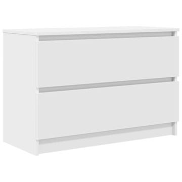 Vidaxl TV omarica Bela 80x35x54 cm Izoblikovan les