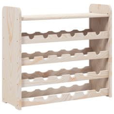Vidaxl Stojalo za vino z zgornjo ploščo 67,5x25x60 cm trdna borovina