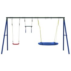 Vidaxl Zunanji komplet z gugalnico, trapezom, gugalnico gnezdo