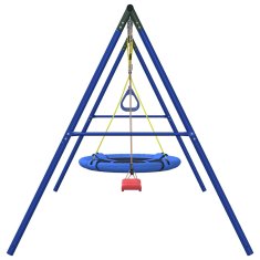 Vidaxl Zunanji komplet z gugalnico, trapezom, gugalnico gnezdo