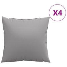 Vidaxl Blazine za kavč 4 kosi sive 50x50 cm blago