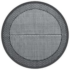 Vidaxl Zunanja preproga ARAKIL siva Ø200 cm PP