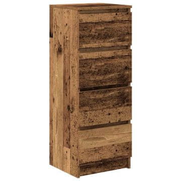 Vidaxl Komoda starinski les 37,5x35x99 cm inženirski les