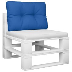 Vidaxl Blazina za kavč iz palet kraljevsko modra 60x40x12 cm