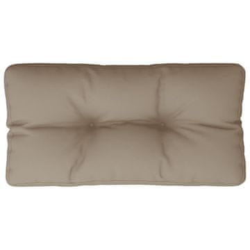 Vidaxl Blazina za kavč iz palet taupe 80x40x12 cm