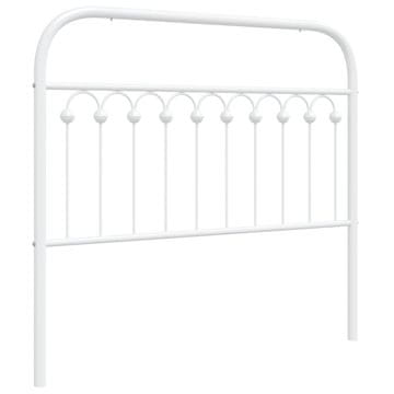 Vidaxl Kovinsko nadomestno vzglavje belo 107 cm