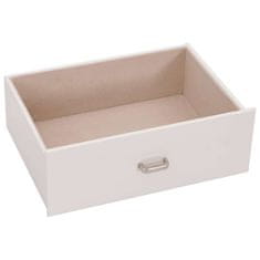 Vidaxl Jewellery Box 5-Layer z ogledalom zaklenljiv Bela
