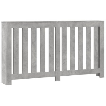 Vidaxl Pokrov za radiator siv 149x20x82 cm inženirski les