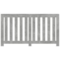 Vidaxl Pokrov za radiator siv 149x20x82 cm inženirski les
