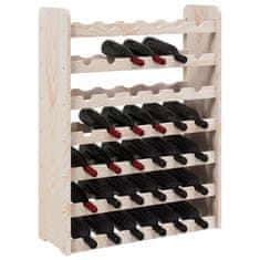 Vidaxl Stojalo za vino 67,5x25x87 cm trdna borovina