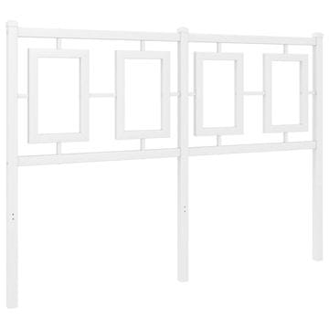 Vidaxl Kovinsko nadomestno vzglavje belo 120 cm