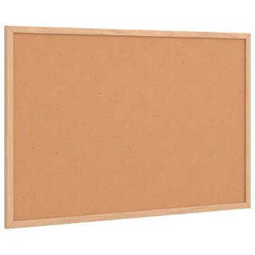 Vidaxl Tabla iz plute z okvirjem iz masivnega borovega lesa 60x40 cm