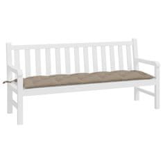 Vidaxl Blazina za vrtno klop taupe 180x50x7 cm oxford tkanina