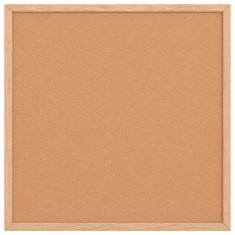 Vidaxl Tabla iz plute z okvirjem iz masivnega borovega lesa 40x40 cm