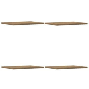 Vidaxl Knjižne police 4 kosi artisan hrast 40x30x1,5 cm inženirski les