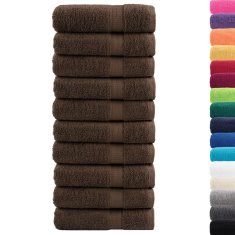 Vidaxl Premium kopalne brisače SOLUND 10 kos rjava 100x150 cm 600 g/m2