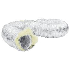 Vidaxl Prezračevalni kanal izoliran aluminij 6 m Ø12,5 cm