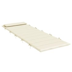 Vidaxl Blazina za ležalnik krem 180x60x4 cm oxford tkanina
