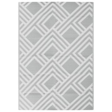 Vidaxl Zunanja preproga ARAKIL siva 160x230 cm PP