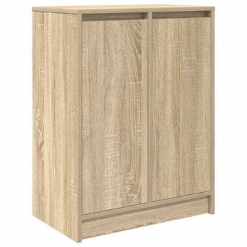 Vidaxl Omarica za čevlje sonoma hrast 57x34x76 cm inženirski les