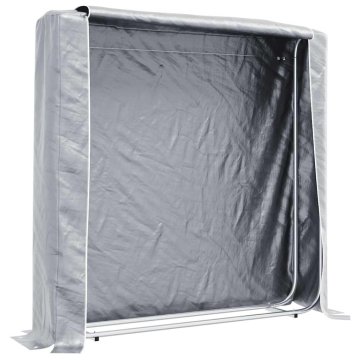 Vidaxl Stojalo za drva z dežnim pokrovom 150x25x150 cm Pocinkano jeklo