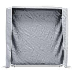 Vidaxl Stojalo za drva z dežnim pokrovom 150x25x150 cm Pocinkano jeklo