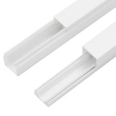 Vidaxl Kabelska cev 10x10 mm 10 m PVC