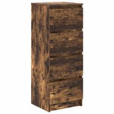 Vidaxl Komoda dimljeni hrast 37,5x35x99 cm inženirski les