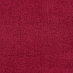 Vidaxl Brisače 10 kos bordo 100x200 cm 360 g/m² 100% bombaž