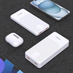 DUDAO K10 Power Bank 10000mAh 2x USB / USB-C 2.4A 12W, belo