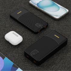 DUDAO K10 Power Bank 10000mAh 2x USB / USB-C 2.4A 12W, črna