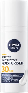 Nivea Vlažilna dnevna krema za moške SPF 30 Men Sensitive (dnevna zaščitna vlažilna krema) 50 ml