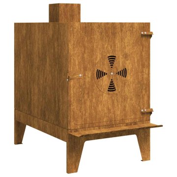 Vidaxl Camping Stove 35x50x60 cm Corten Steel