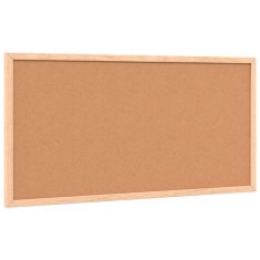 Vidaxl Kredna tabla z okvirjem iz masivnega borovega lesa črna 60x30cm