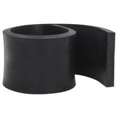 Vidaxl Gumijasti rob za snežni plug črn 100x15x2 cm