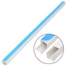 Vidaxl Kabelska cev samolepilna 25x16 mm 10 m PVC
