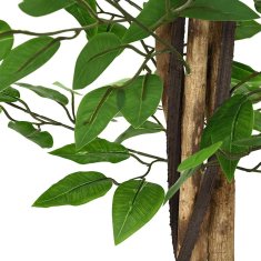 Vidaxl Umetna rastlina fikus 788 listov 120 cm zelena